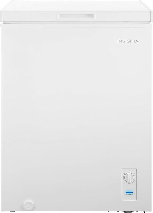 Insignia™ - 5.0 Cu. Ft. Garage Ready Chest Freezer - White