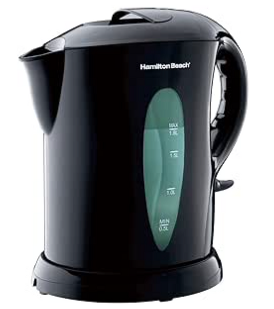 Beach Cord-Free Electric Kettle-BLACK-One Size