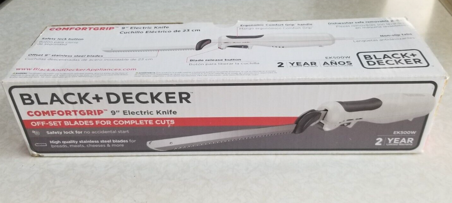 BLACK+DECKER ComfortGrip 9 Inch Electric Knife