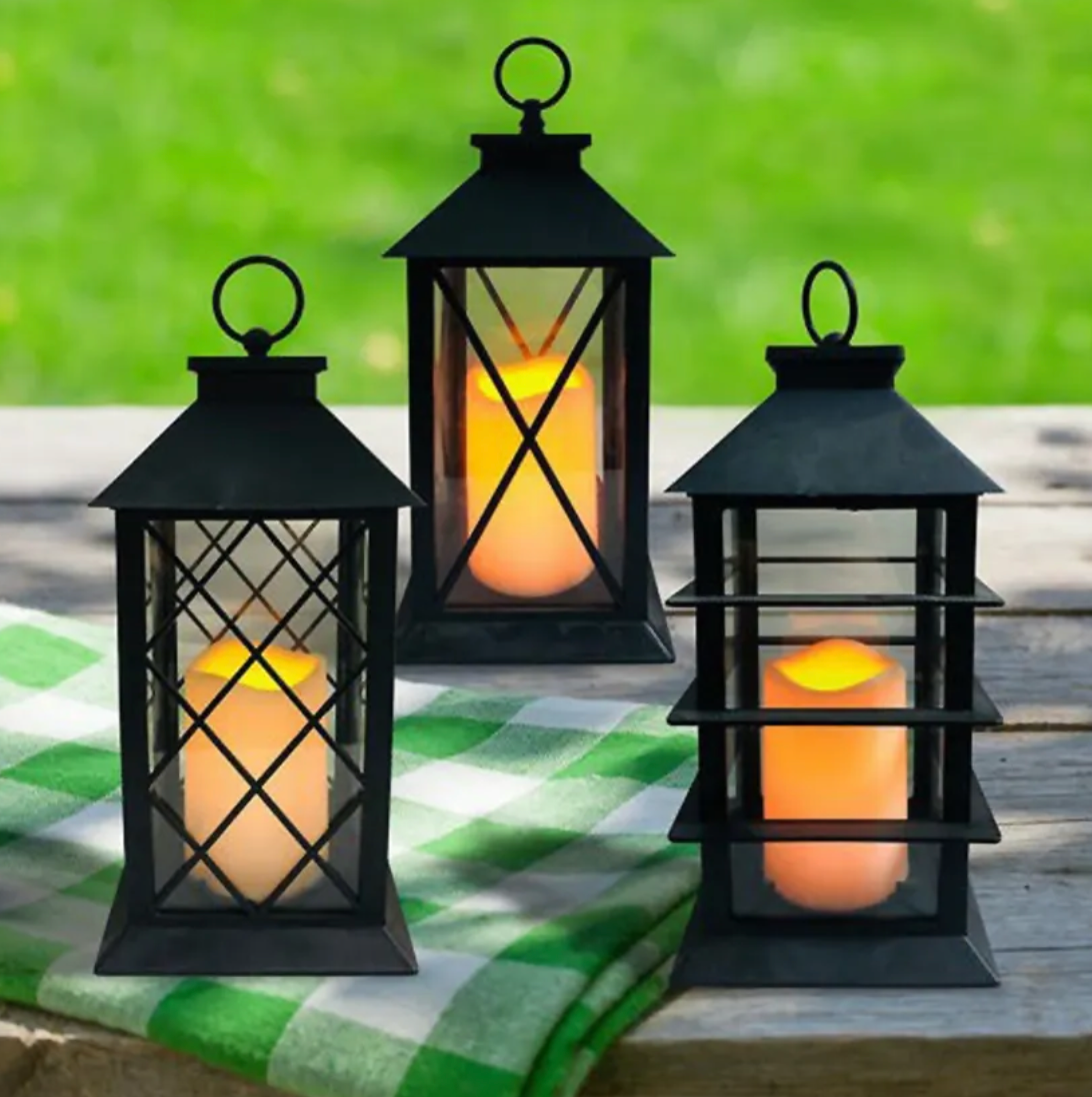 Alpine Flickering LED Candle Lantern w/Remote (Assorted)