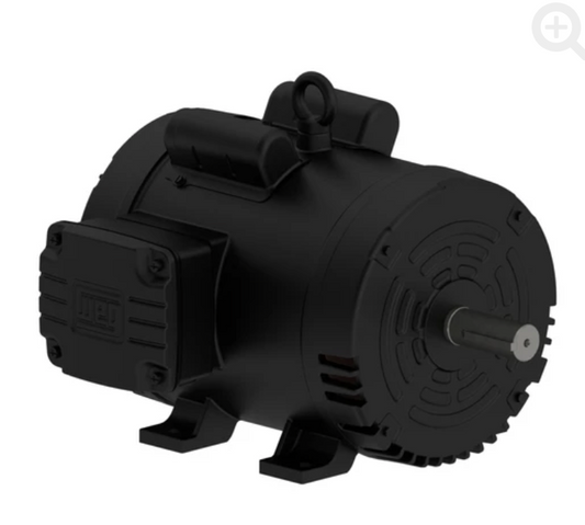 WEG AIR COMPRESSOR General 5 HP 4P 184T 1Ph 208-230 V 60 Hz IC01 - ODP - Foot-mounted