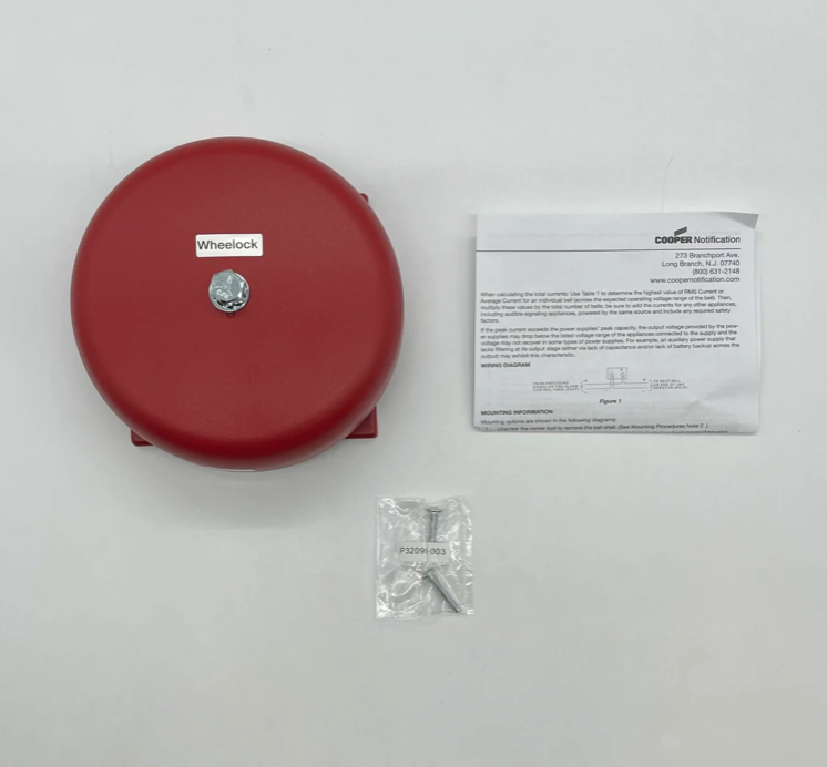 Audible fire alarm 43t g6 24 wheelock RED BELL