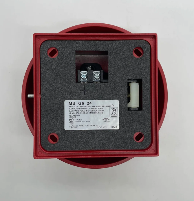 Audible fire alarm 43t g6 24 wheelock RED BELL