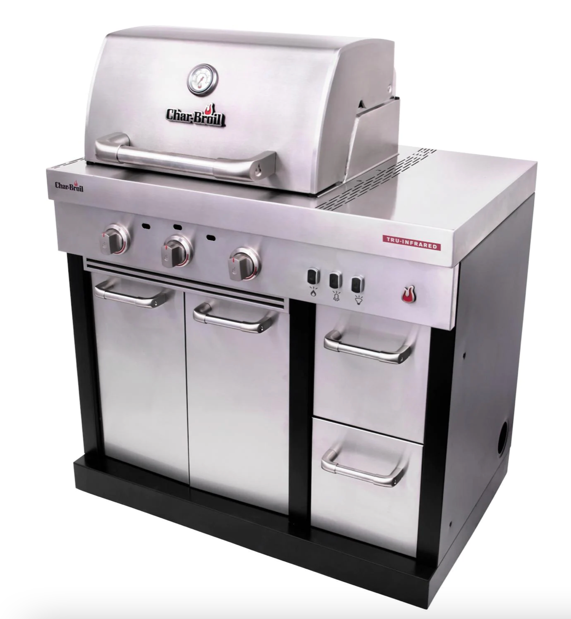 Char-Broil Medallion Series Modular Outdoor Kitchen Amplifire 3-Burner Propane Gas Grill - 463246018