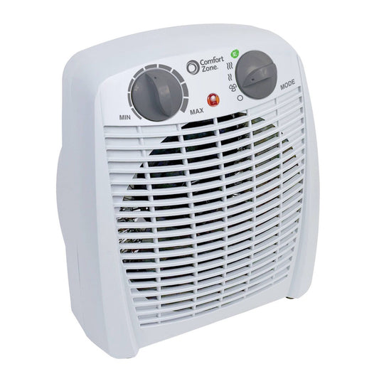 Comfort Zone 750/1 500-Watt Fan-Forced Personal Heater with Adjustable Thermosta