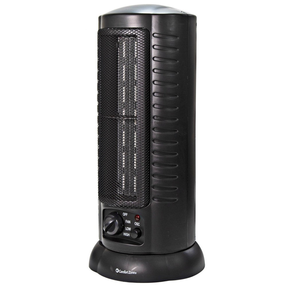 Comfort Zone Cz488 Oscillating Ceramic Tower Heater/Fan