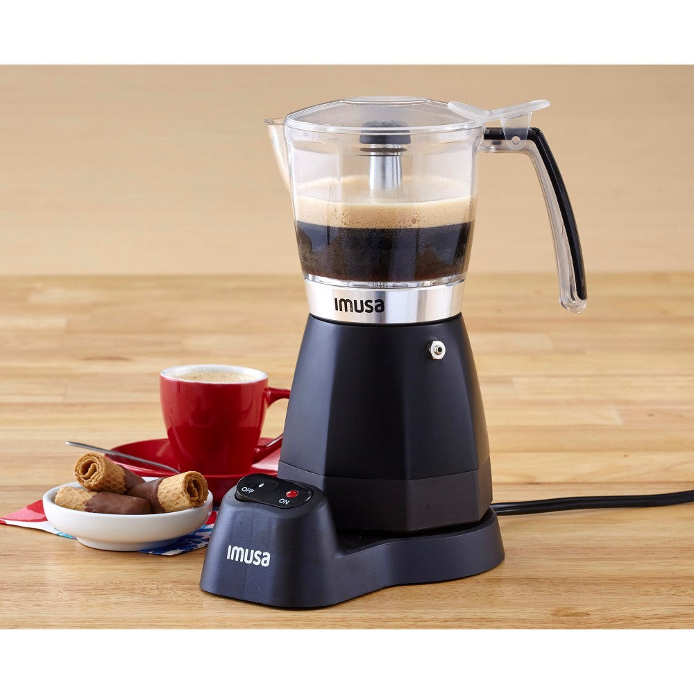 IMUSA B120-60006 3 Cup & 6 Cup Electric Coffee Maker Black