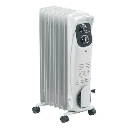 Comfort Zone 1 500-Watt Electric Oil-Filled Radiant Radiator Heater Permanently