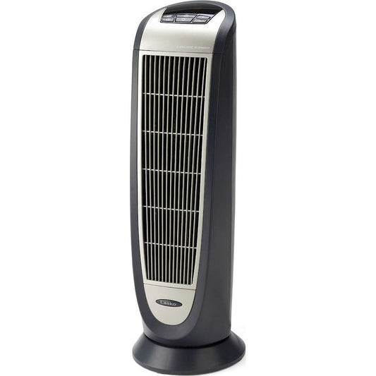 Lasko - Ceramic Tower Heater - Black/Silver