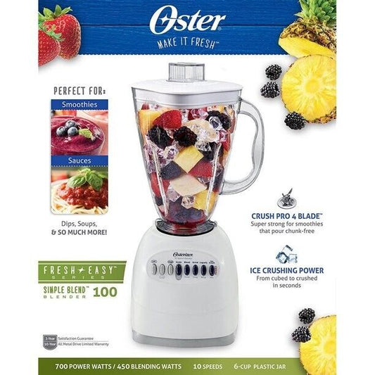 Oster 10 Speed Blender with Plastic Jar